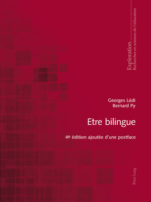 cover image of Etre bilingue
